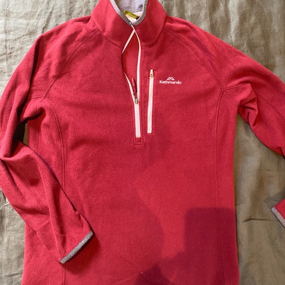 Kathmandu Fleece - Red & Grey - XS - Picture 5 of 5